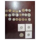 Coins -  1967 Kennedy Half Dollar, 1958 Dime