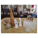 Electric Gold Gillter Tree, Angel Teapot/Cup,