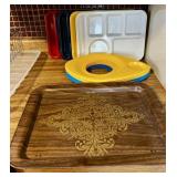 TV Tray, Divided Plates, Paper Plate Holders