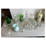 Vases, Candle Holders, Jars, Glassware
