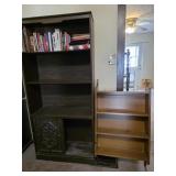 Bookcase and Wall Shelf - contents included