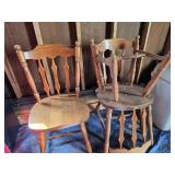 Wooden Chairs S/3