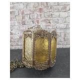 GIM #3054 Gold Hanging Swag Lamp - MCM