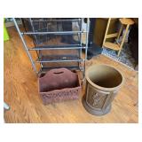 Organizer on Wheels, MCM Trash Can/Planter,