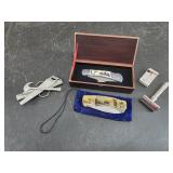 Pocket Knives, Belt Buckle, Straight Razor
