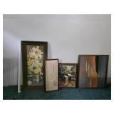 Wall and table top decor, wooden shelves