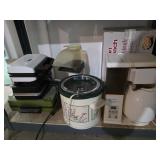 Crock pot, thermos carafe, coffee maker,