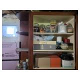 Contents of cabinet - candles