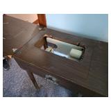 Montgomery Ward sewing machine, cabinet,