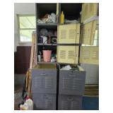 Contents of locker cabinets
