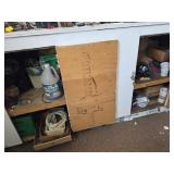 contents of cabinets