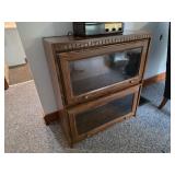 Barrister bookcase and early 20th century radio