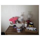 Oil lamps, flashlight, Oriental themed lamp