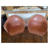 MCM Fiberglass Chairs - set of 2