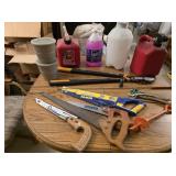 Hand Saws, Gasoline Cans, Pruners,