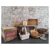 Baskets, Wooden Crate