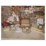 S&P Shakers, Corelleware, pitchers, drawer
