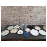Glasses, dessert plates, commemorative