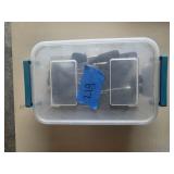 Small screwdrivers in plastic case