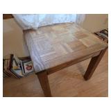 Parquet Wooden Accent Table
