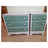 (2) 3 Drawer Dressers