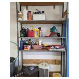 Contents of Shelving Unit, Mini Fridge, Portable