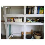 Contents of Shelves - Garden/Potting