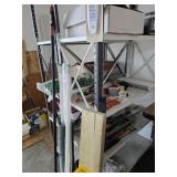 Set of 2 Metal Shelving Units - contents included