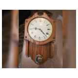 Vintage Wall Clock with Pendulum