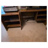 Two-Piece L-Shaped Wood Grain Desk