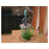 Vintage Uranium Glass Egg Beater