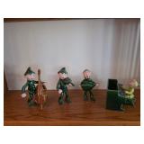 Vintage Ceramic Elf Musician Figurines