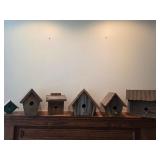 Rustic Handcrafted Wooden Birdhouse Set