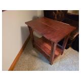 Solid Wood Mid-Century Side Table