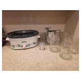 Crockpot, Pitcher & Jars