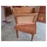 Oak Magazine Rack End Table