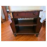 Vintage Mahogany Magazine Side Table