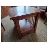 Mission Style Wood Side Table
