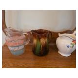 Three Vintage Decorative Pitchers