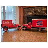 Two Vintage Do it Best Die-Cast Trucks