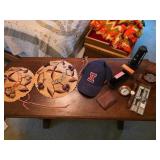 Mixed Lot: Hats, Watch, Clock &
