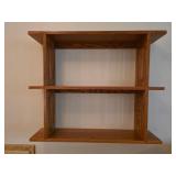 Mission Style Oak Wall Shelf