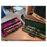 Two Vintage Antique Clarinet Sets