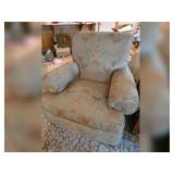 Floral Upholstered Armchair