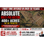 Absolute Auction 400 Acres in 30 Tracts