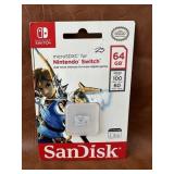 New MicroSDXC For Nintendo Switch 64 GB