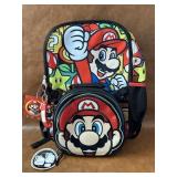 New Super Mario Backpack, Lunchbox Combo