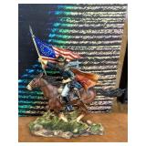 Buffalo Soldier On Horseback Sculpture
