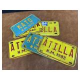 Selection of Vintage Motorcycle Liscense