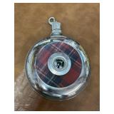 Vintage Pocket Flask with Scottish Thistle
